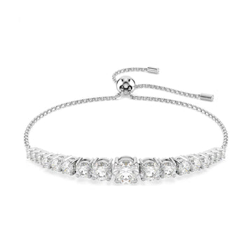 Bracciale tennis donna Swarovski Matrix rodiato e cristalli REGOLABILE