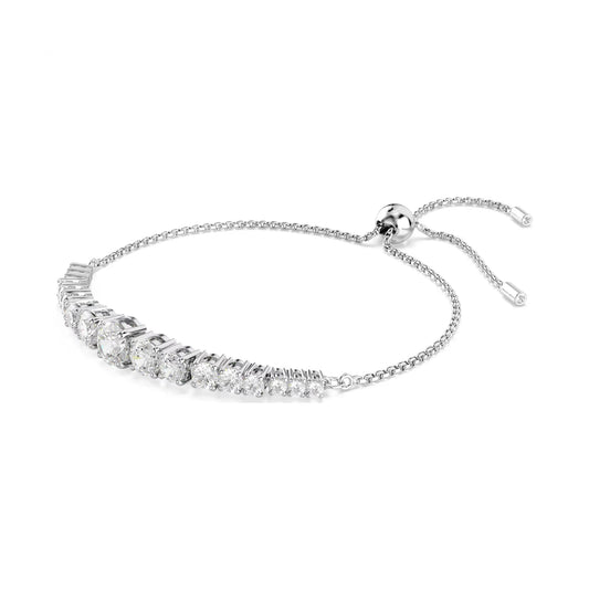 Bracciale tennis donna Swarovski Matrix rodiato e cristalli REGOLABILE