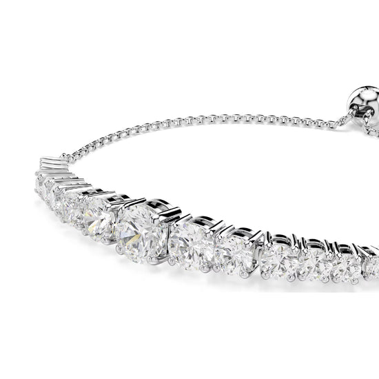 Bracciale tennis donna Swarovski Matrix rodiato e cristalli REGOLABILE