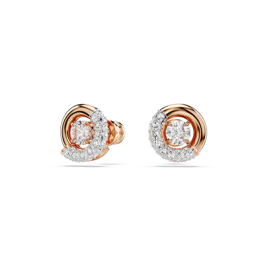 ORECCHINI A LOBO SWAROVSKI PLACCATI ORO ROSA CON ZIRCONI S.5692258