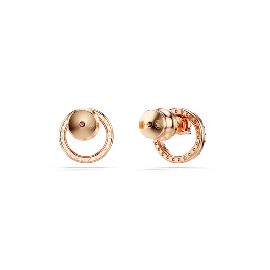 ORECCHINI A LOBO SWAROVSKI PLACCATI ORO ROSA CON ZIRCONI S.5692263