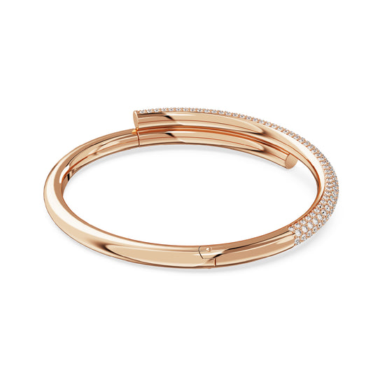 BRACCIALE RIGIDO SWAROVSKI CON PLACCATURA ORO ROSA E CRISTALLI S.5692267