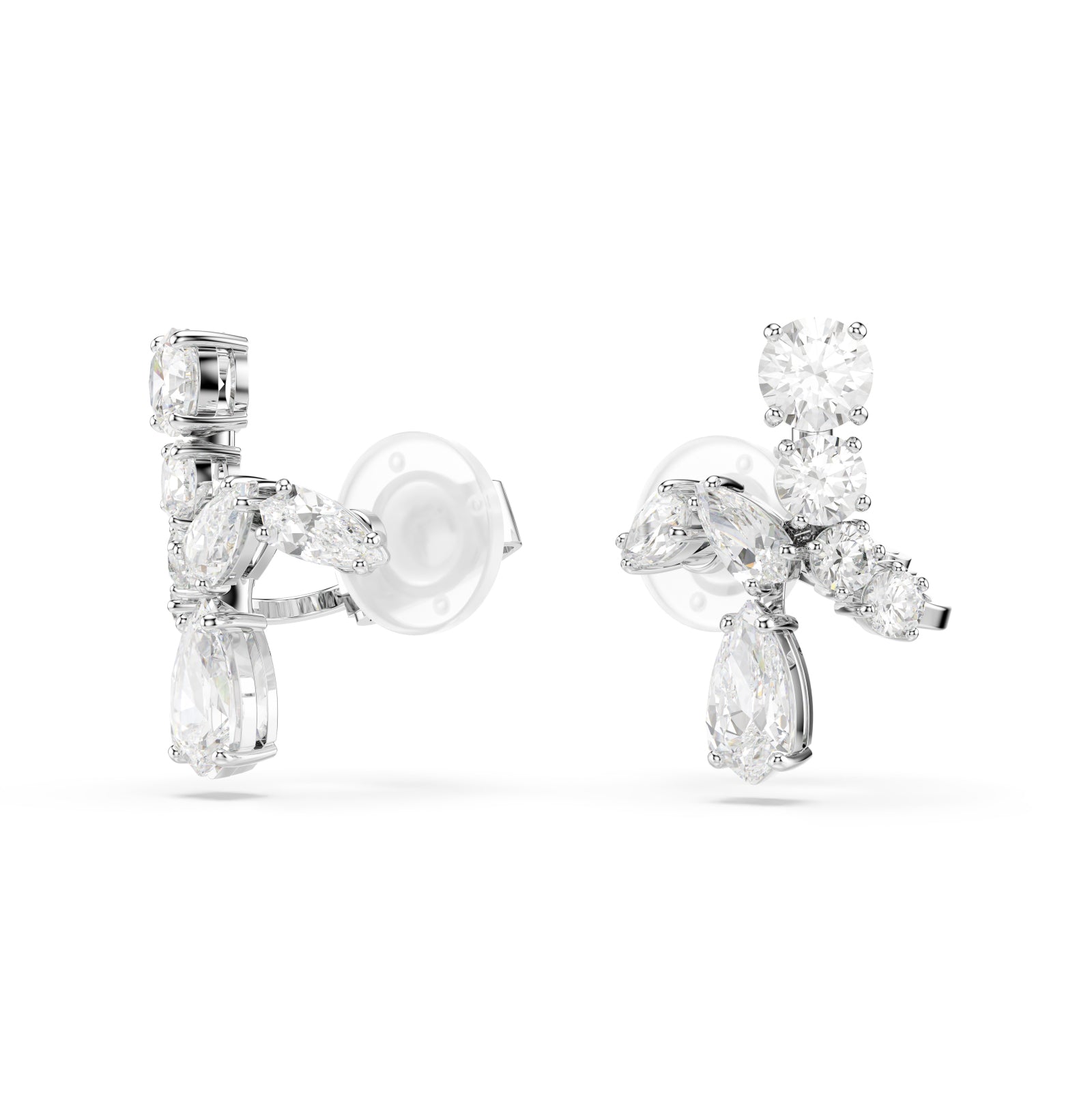 ORECCHINI A CLIP SWAROVSKI PLACCATI IN RODIO CON ZIRCONI S.5692523