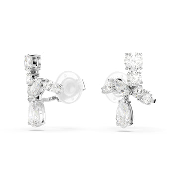 ORECCHINI A CLIP SWAROVSKI PLACCATI IN RODIO CON ZIRCONI S.5692523