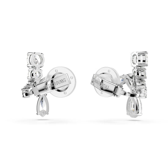 ORECCHINI A CLIP SWAROVSKI PLACCATI IN RODIO CON ZIRCONI S.5692523