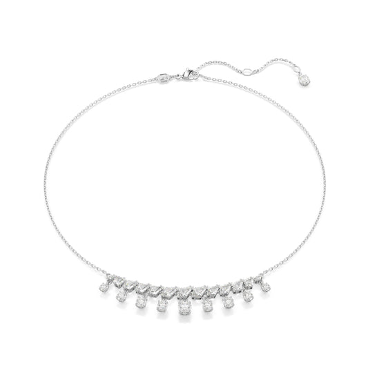 COLLANA GIROCOLLO SWAROVSKI CON PLACCATURA IN RODIO E ZIRCONI S.5692637