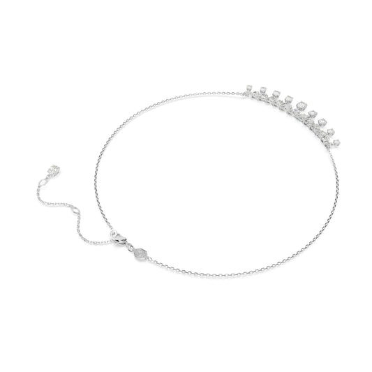 COLLANA GIROCOLLO SWAROVSKI CON PLACCATURA IN RODIO E ZIRCONI S.5692637