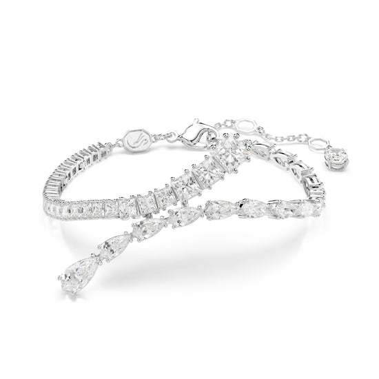 BRACCIALE RIGIDO SWAROVSKI PLACCATO IN RODIO CON ZIRCONI S.5693154