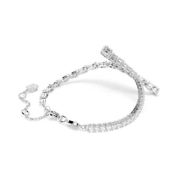 BRACCIALE RIGIDO SWAROVSKI PLACCATO IN RODIO CON ZIRCONI S.5693154