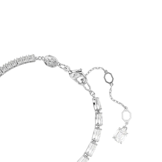 BRACCIALE RIGIDO SWAROVSKI PLACCATO IN RODIO CON ZIRCONI S.5693154