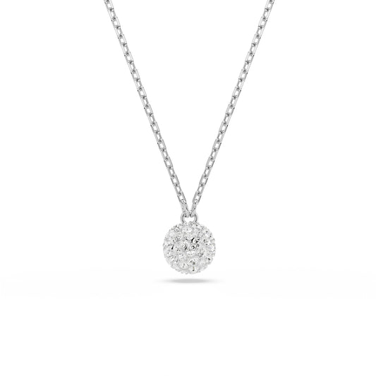 COLLANA PENDENTE SWAROVSKI PLACCATA IN RODIO CON ZIRCONI S.5693206