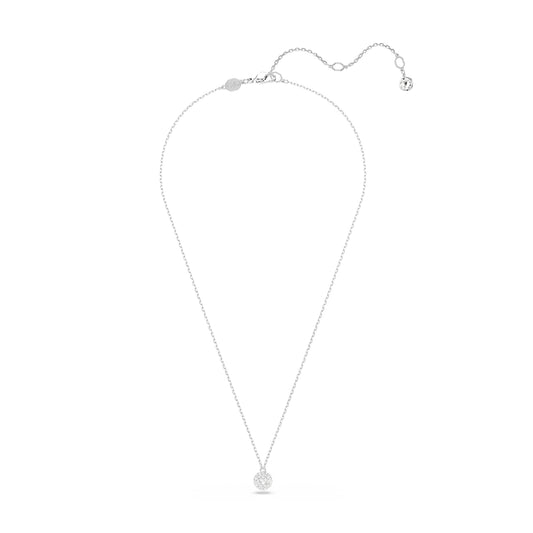 COLLANA PENDENTE SWAROVSKI PLACCATA IN RODIO CON ZIRCONI S.5693206
