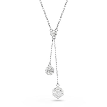COLLANA PENDENTE SWAROVSKI PLACCATA IN RODIO CON CRISTALLI S.5693207