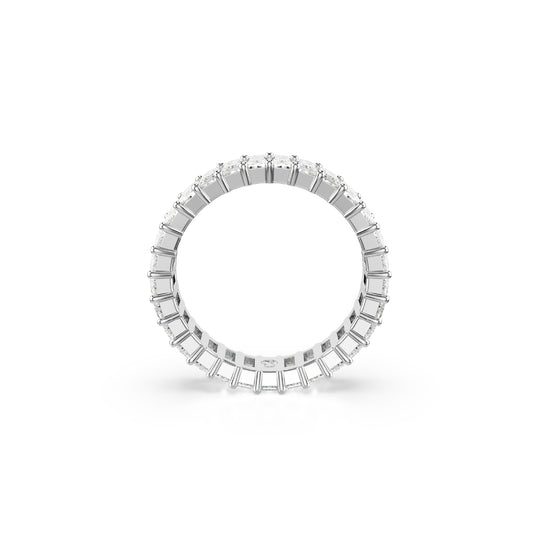 ANELLO BAGUETTE SWAROVSKI PLACCATO IN RODIO E ZIRCONI S.5693407
