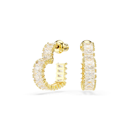 ORECCHINI A CERCHIO SWAROVSKI PLACCATI ORO CON ZIRCONI S.5693512