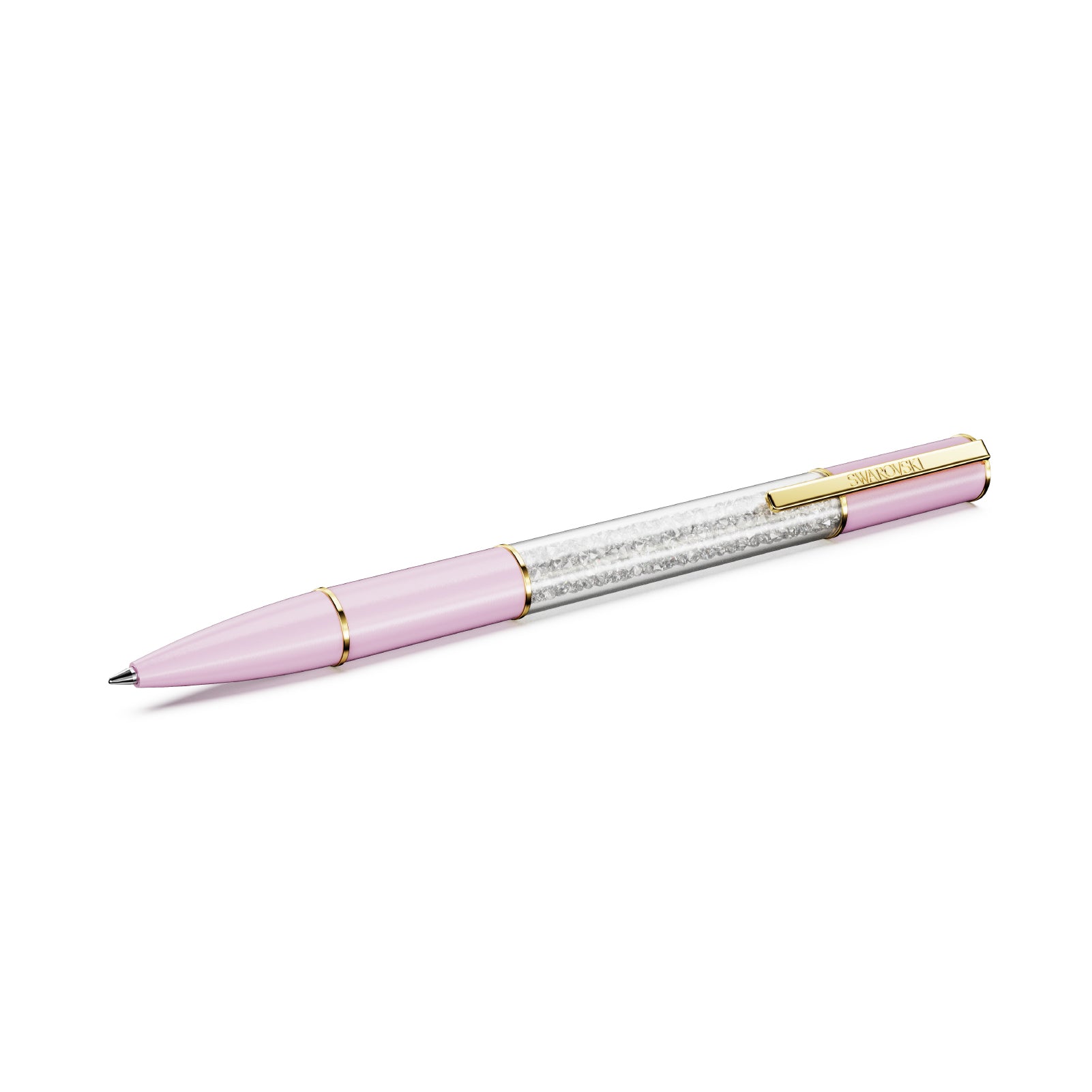 PENNA A SFERA SWAROVSKI LACCATA ROSA CON CRISTALLI S.5693725