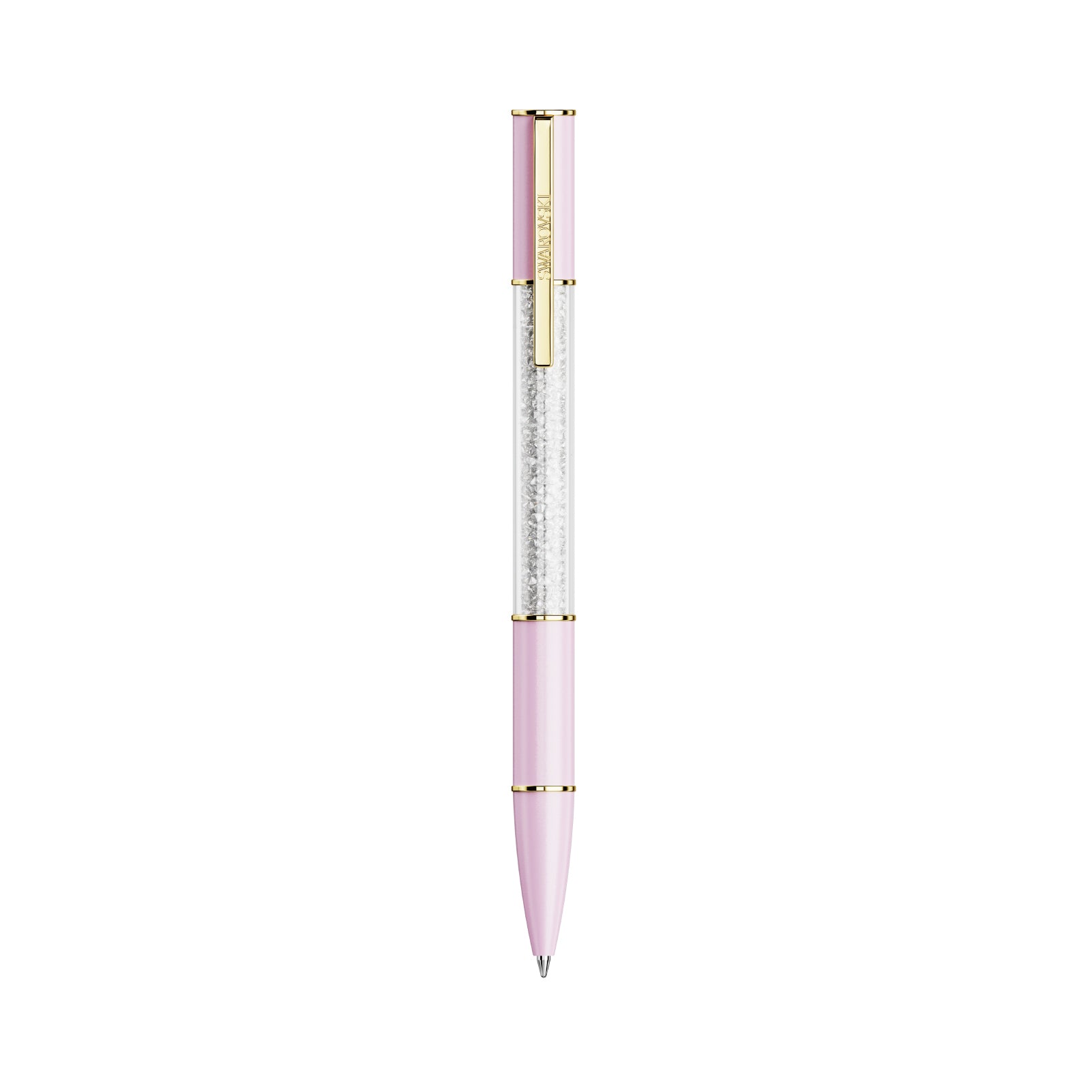 PENNA A SFERA SWAROVSKI LACCATA ROSA CON CRISTALLI S.5693725