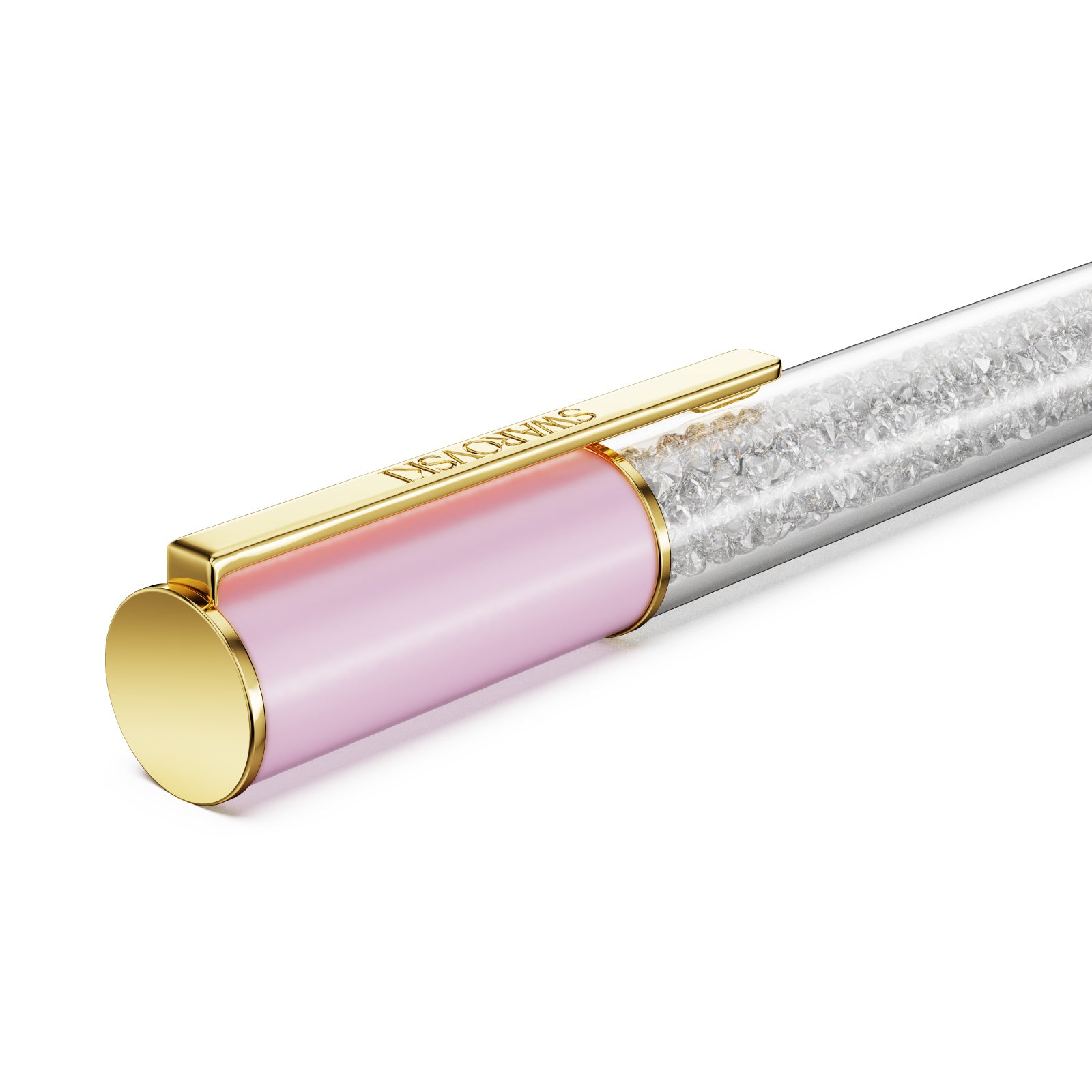 PENNA A SFERA SWAROVSKI LACCATA ROSA CON CRISTALLI S.5693725