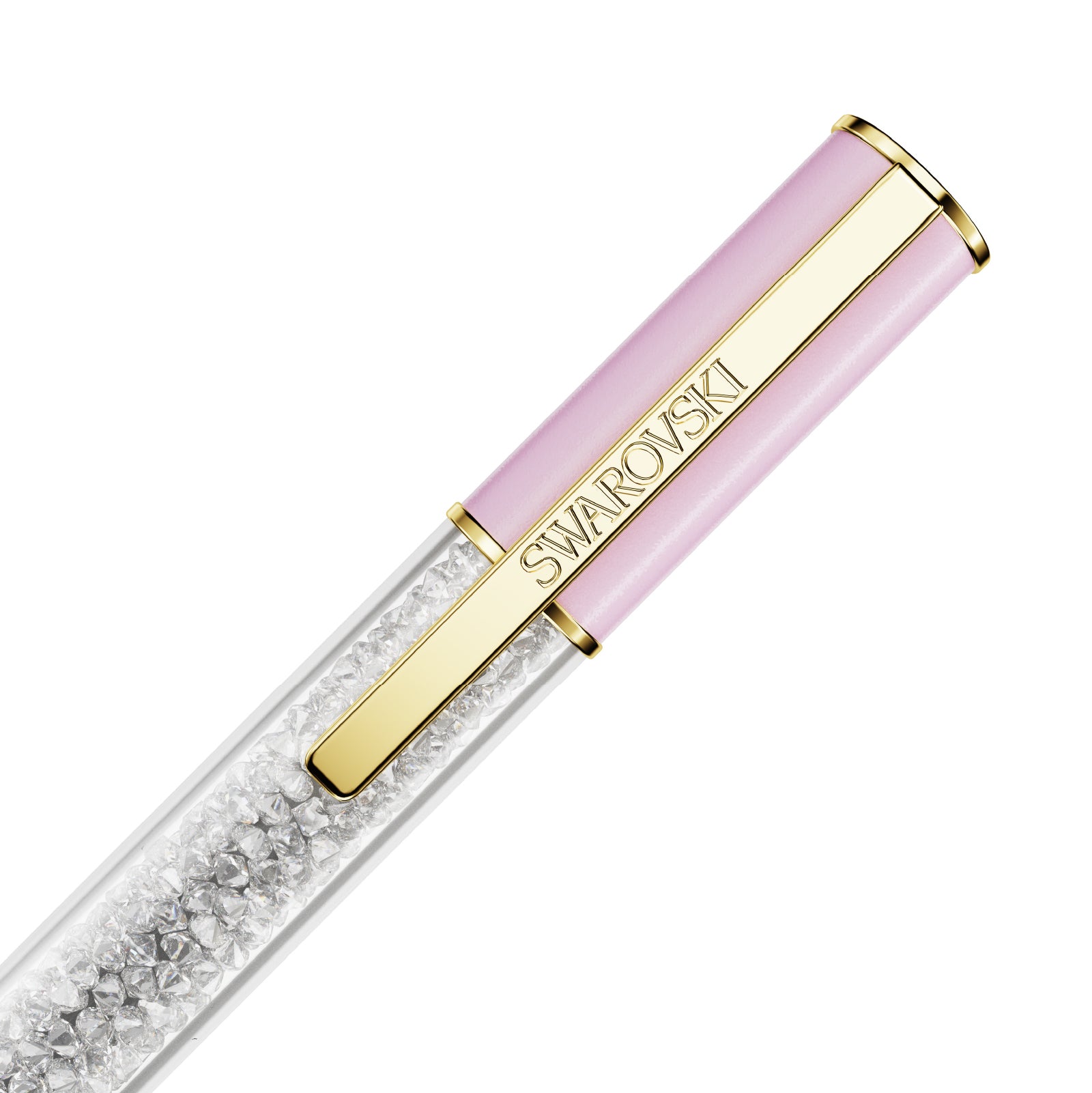 PENNA A SFERA SWAROVSKI LACCATA ROSA CON CRISTALLI S.5693725