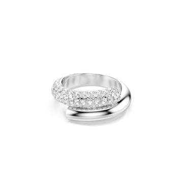 ANELLO SWAROVSKI CON PLACCATURA IN RODIO E CRISTALLI S.5695935
