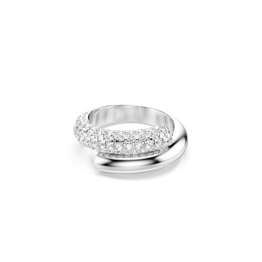 ANELLO SWAROVSKI CON PLACCATURA IN RODIO E CRISTALLI S.5695935