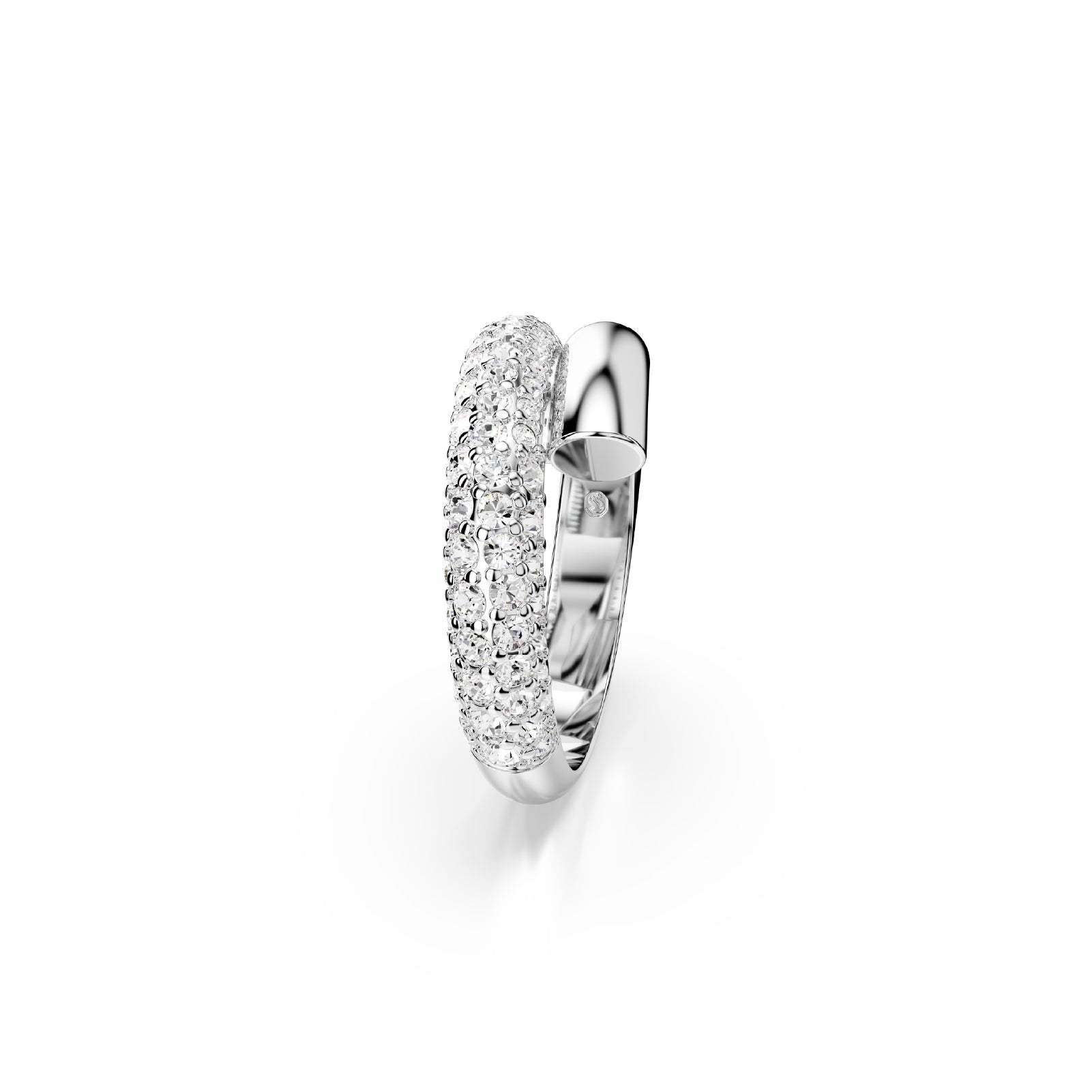ANELLO SWAROVSKI CON PLACCATURA IN RODIO E CRISTALLI S.5695935
