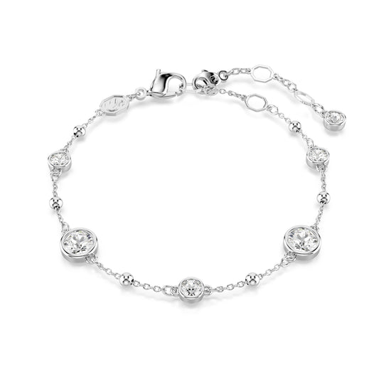 BRACCIALE SWAROVSKI PLACCATO IN RODIO CON CRISTALLI BIANCHI S.5696079