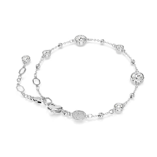 BRACCIALE SWAROVSKI PLACCATO IN RODIO CON CRISTALLI BIANCHI S.5696079