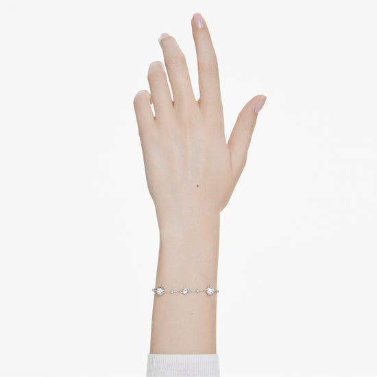 BRACCIALE SWAROVSKI PLACCATO IN RODIO CON CRISTALLI BIANCHI S.5696079