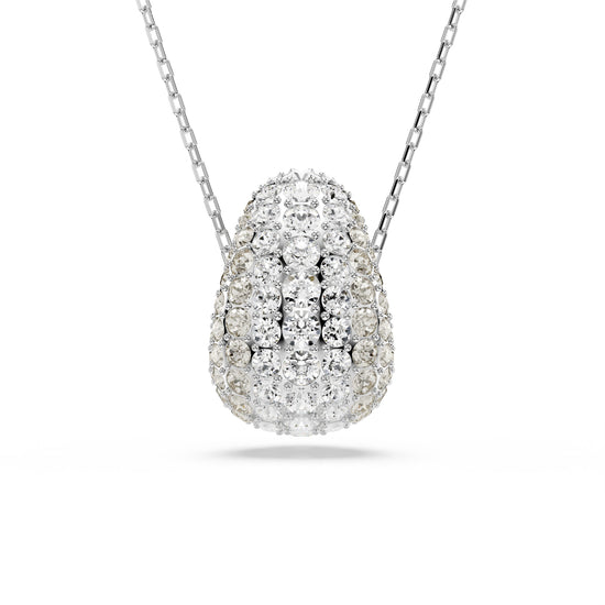 COLLANA CON PENDENTE SWAROVSKI PLACCATA RODIO CON CRISTALLI S.5697190
