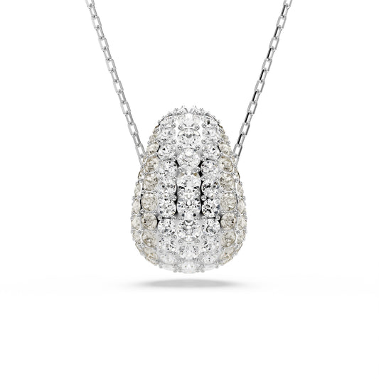 COLLANA CON PENDENTE SWAROVSKI PLACCATA RODIO CON CRISTALLI S.5697190