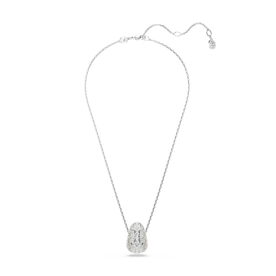 COLLANA CON PENDENTE SWAROVSKI PLACCATA RODIO CON CRISTALLI S.5697190