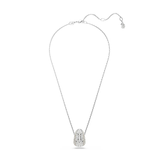 COLLANA CON PENDENTE SWAROVSKI PLACCATA RODIO CON CRISTALLI S.5697190