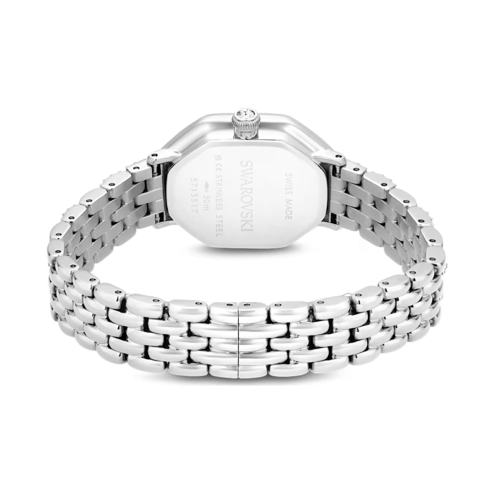 Orologio da donna Swarovski Octagon rodiato con cristalli MISURA UNICA