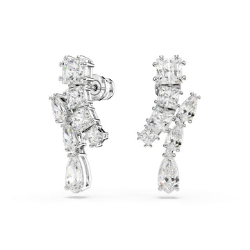 ORECCHINI PENDENTI SWAROVSKI PLACCATI IN RODIO CON ZIRCONI S.5700418