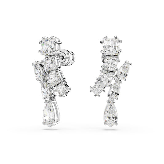 ORECCHINI PENDENTI SWAROVSKI PLACCATI IN RODIO CON ZIRCONI S.5700418