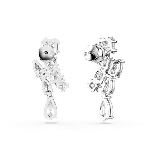 ORECCHINI PENDENTI SWAROVSKI PLACCATI IN RODIO CON ZIRCONI S.5700418