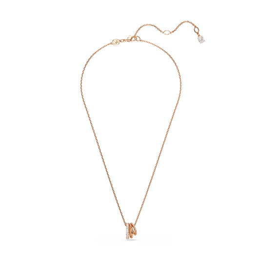 COLLANA CON PENDENTE SWAROVSKI PLACCATA ORO ROSA CON ZIRCONI S.5701494