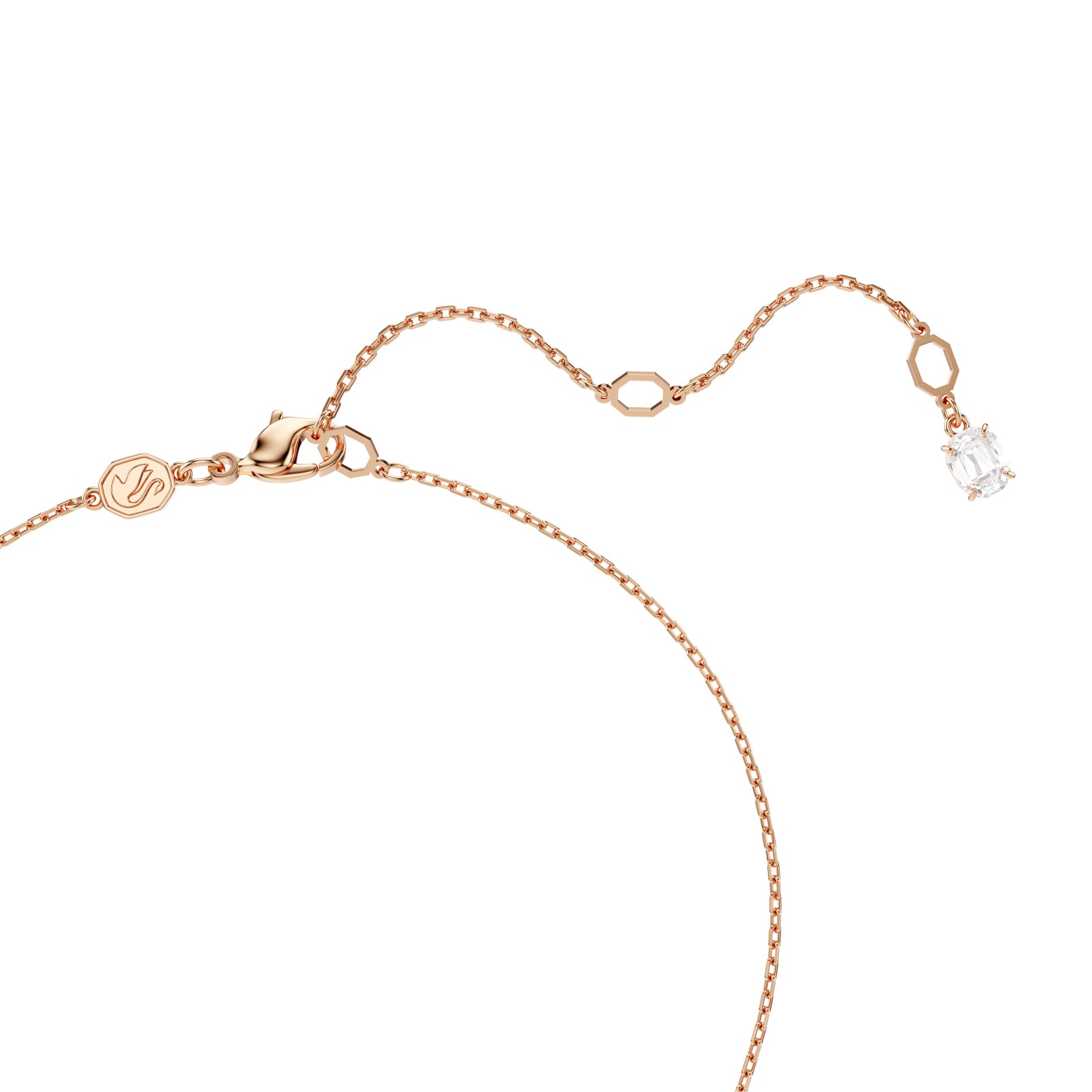 COLLANA CON PENDENTE SWAROVSKI PLACCATA ORO ROSA CON ZIRCONI S.5701494