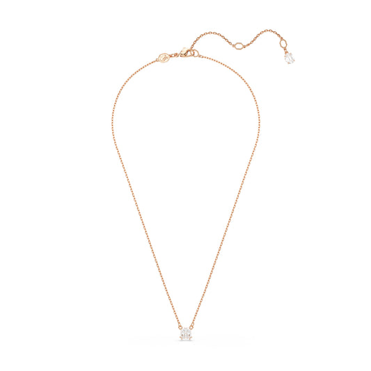Collana con pendente Swarovski placcata in rodio con zirconi S.5701904