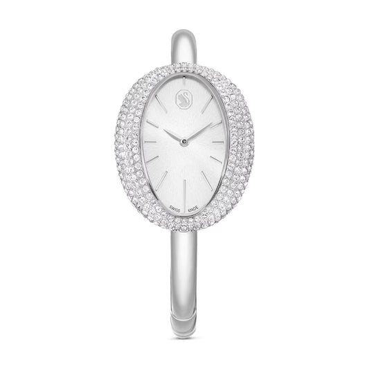 Orologio solo tempo Swarovski Imber cassa ovale e cristalli MISURA UNICA
