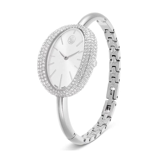 Orologio solo tempo Swarovski Imber cassa ovale e cristalli MISURA UNICA