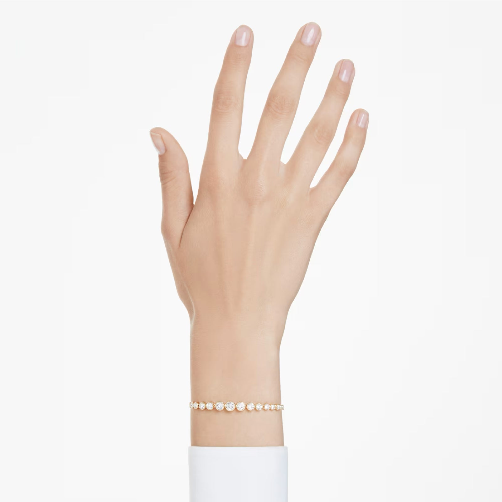 Bracciale tennis donna Swarovski Matrix dorato e cristalli REGOLABILE