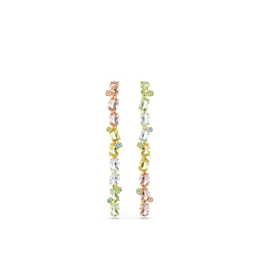 Orecchini pendenti donna Swarovski con cristalli multicolor