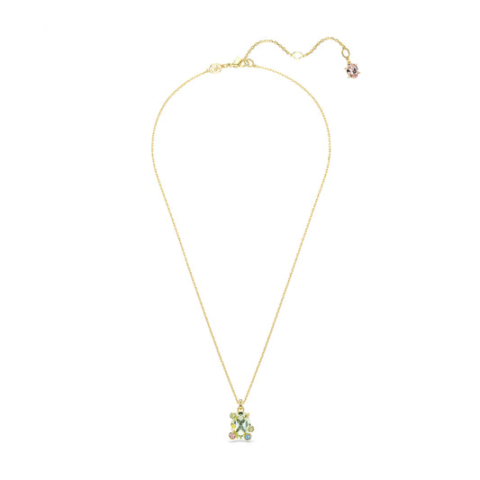 Collana girocollo Swarovski dorato con cristalli colorati MISURA UNICA