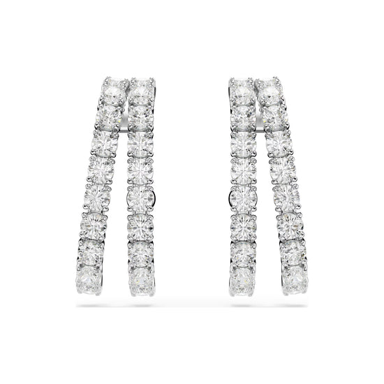 Orecchini da donna Swarovski rodiato con cristalli bianchi MISURA UNICA