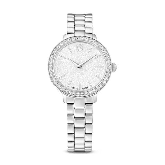 Orologio solotempo da donna Swarovski rodiato con cristalli MISURA UNICA