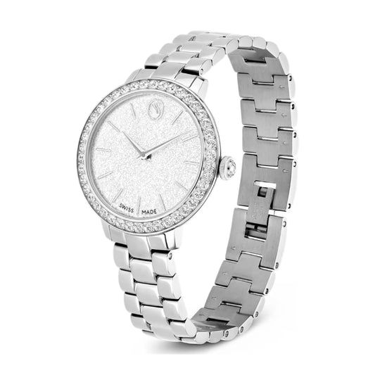 Orologio solotempo da donna Swarovski rodiato con cristalli MISURA UNICA