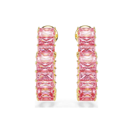 Orecchini da donna Swarovski dorato con cristalli rosato MISURA UNICA
