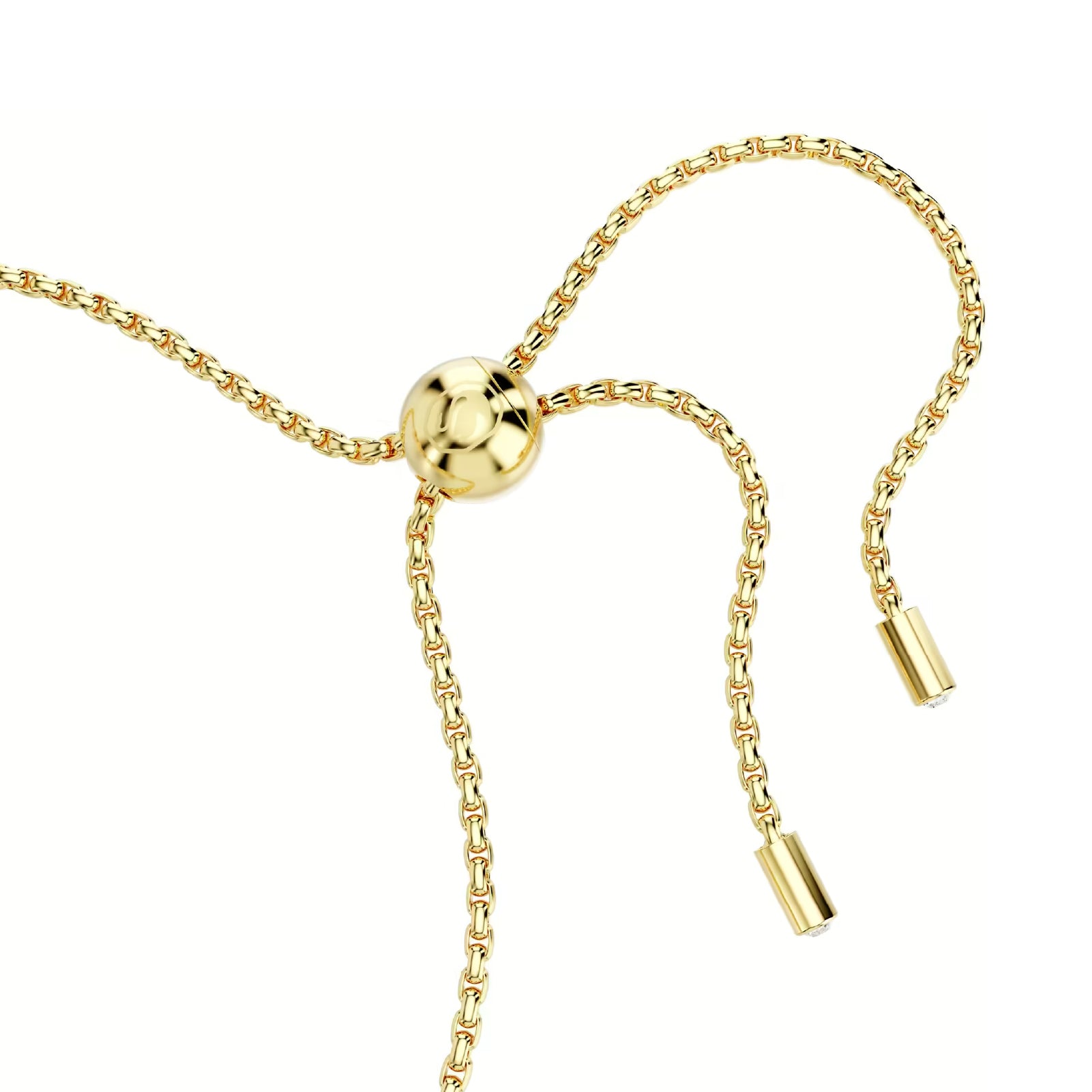 Bracciale tennis donna Swarovski dorato e cristalli rosati REGOLABILE